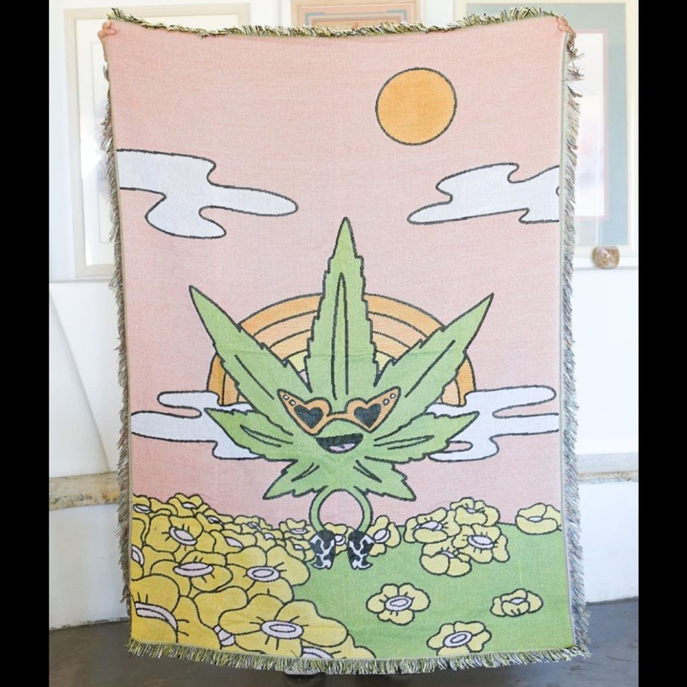 Colorful Graphic Throw Blanket/Tapestry